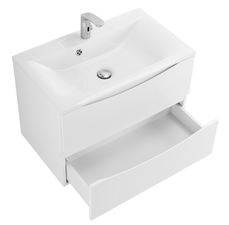 Приобрести тумба подвесная с раковиной belbagno marino-750-2c-so-bo-p 75 см, bianco opaco