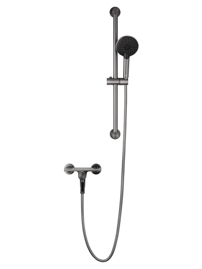 Приобрести смеситель для ванны с душевым гарнитуром wonzon & woghand click, темный графит (ww- fe05l222-bgg)