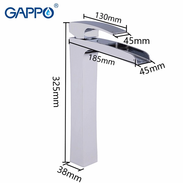 Приобрести gappo смеситель для раковины g1007-21, высокий, хром 94928