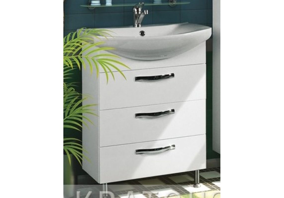 Приобрести тумба напольная с раковиной акватон ария 80н см 1a141301aa010,1wh207783, белый