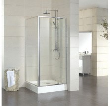 Душевое ограждение Sole Cube 900X900(1000)x1900 см, хром/прозрачное