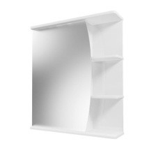 Mirsant Зеркало шкаф Фарида Парус 20/1 55 см, белое, УТ000094825