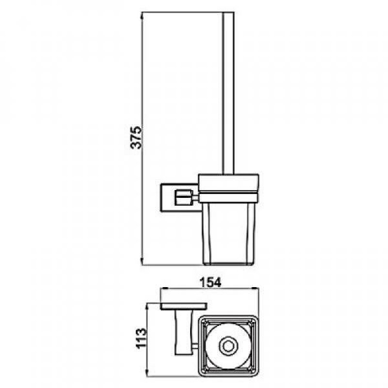 Приобрести gappo ёршик для унитаза g0710-6, черный 31605