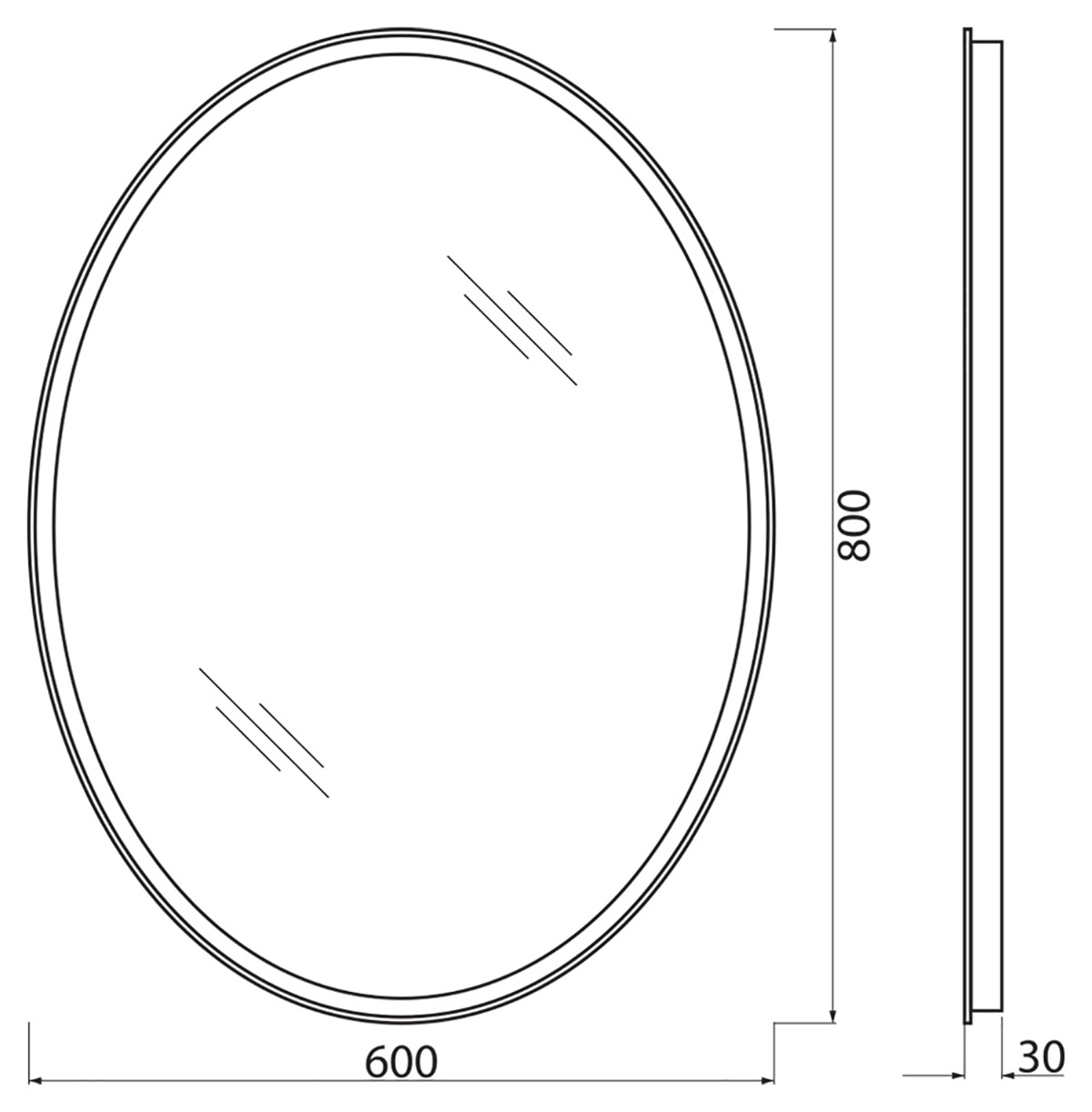 Приобрести belbagno зеркало 60х80 см spc-vst-600-800-led-btn