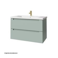 Caprigo Тумба с раковиной TERMIN-Smalty 90 см, зеленая, эмаль