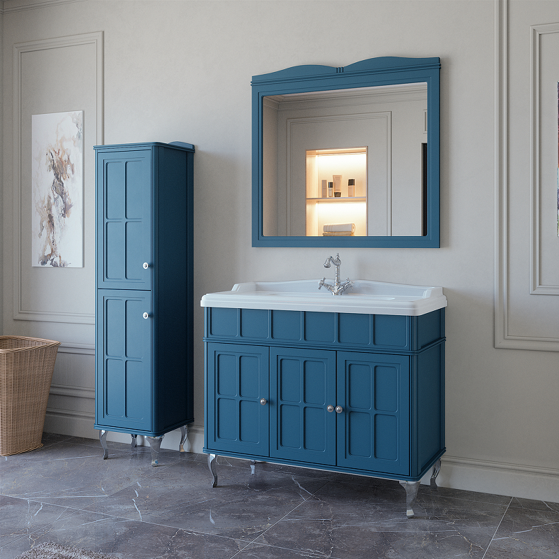 Приобрести caprigo тумба с раковиной напольная borgo 100 см, темно синяя 33414-b136