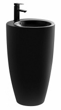 Azario Раковина напольная Comella 50х50см, черный матовый AZ-311MB