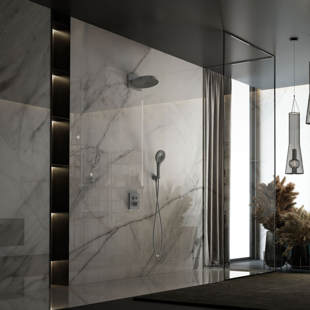 Приобрести vincea встраиваемая душевая система inspire, оружейная сталь vsfw-3i21t1gm