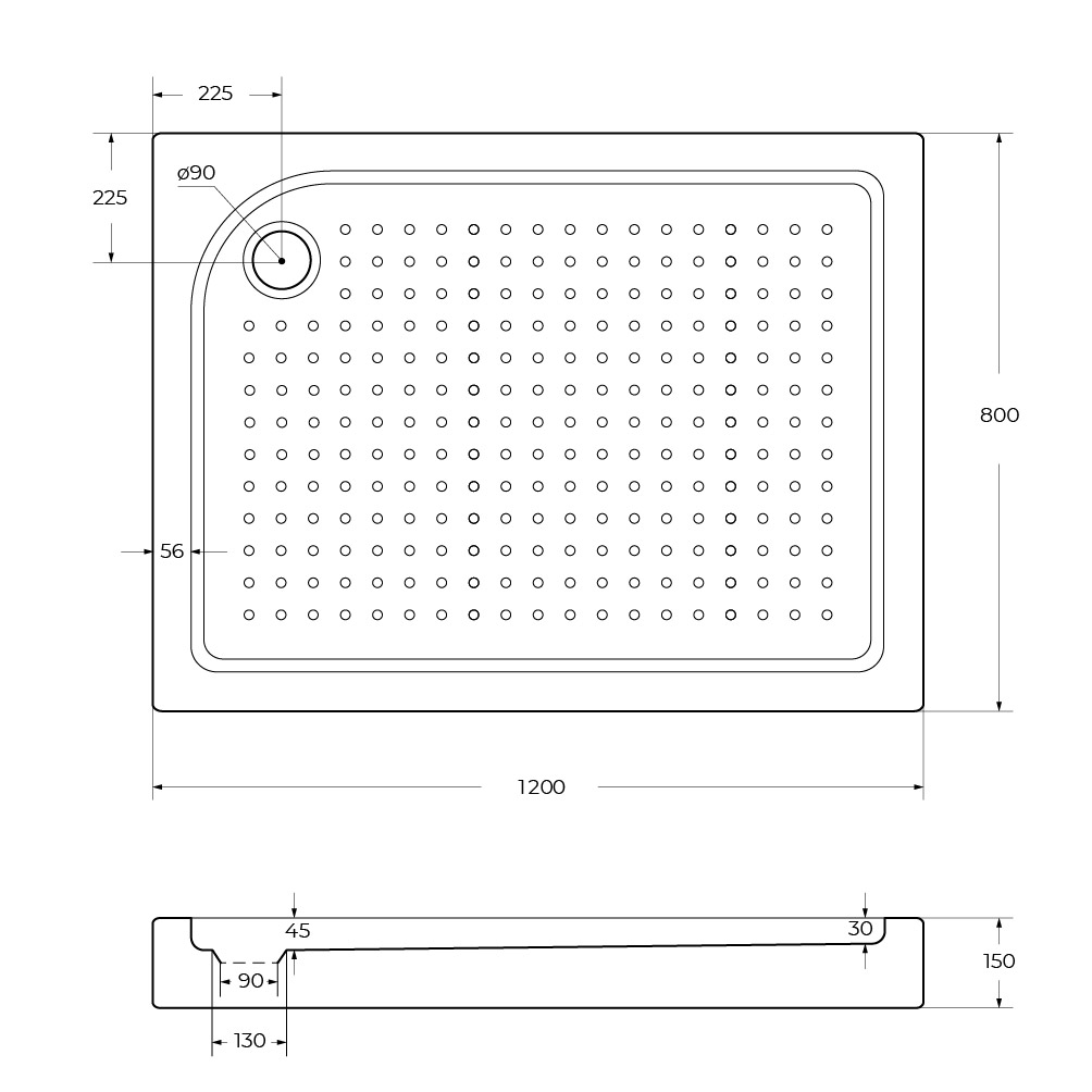 Приобрести belbagno акриловый поддон 120х80 см tray-bb-ah-120/80-15-w-l