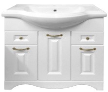 Loranto Тумба напольная с раковиной Kristen 80х40 см, белая CS00061353