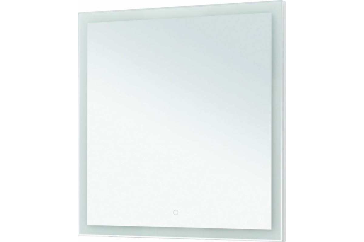 Приобрести aquanet зеркало гласс 80 см, led подсветка, белое