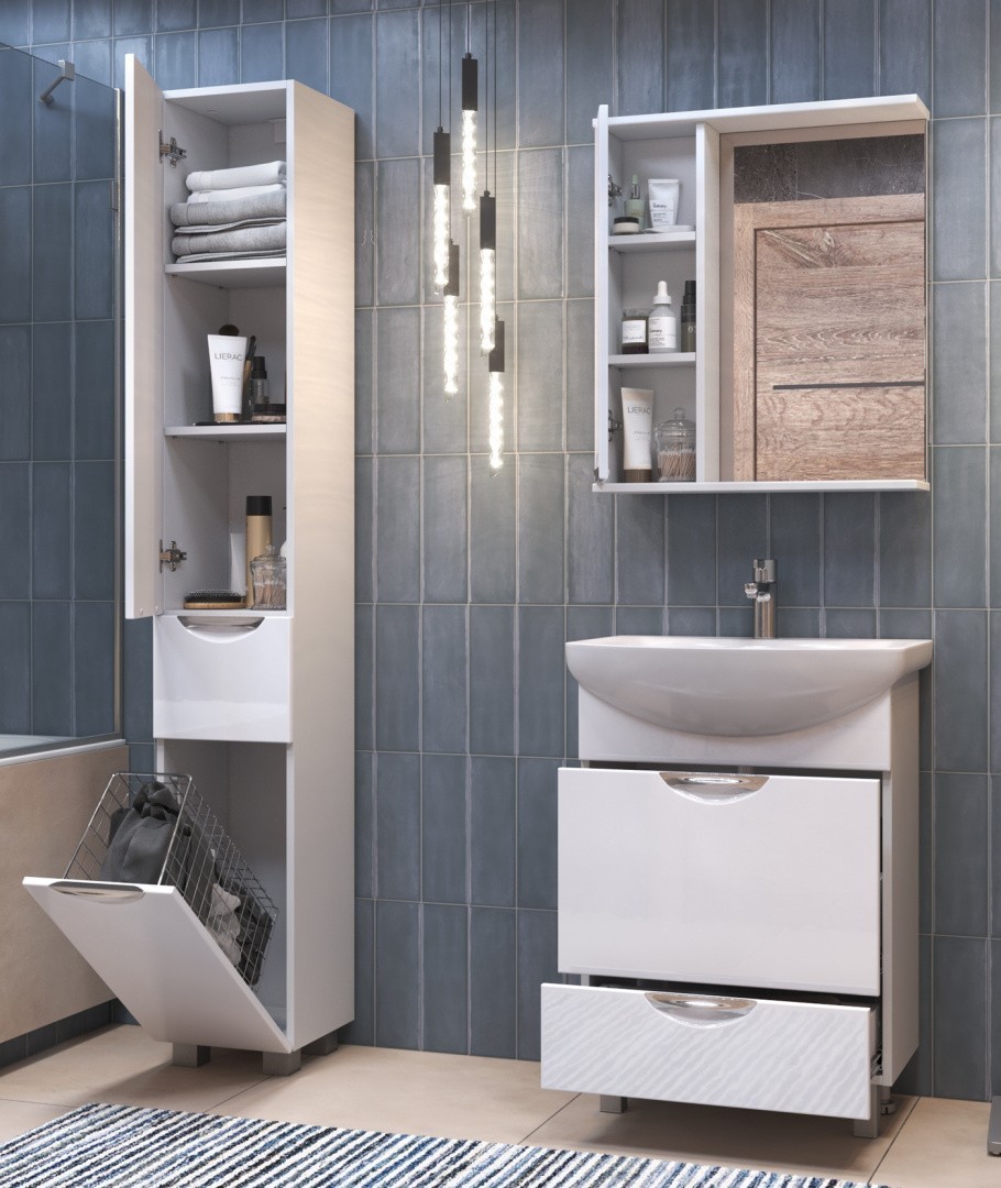 Приобрести vigo зеркало-шкаф callao 60 см, без подсветки, левое, белое z.cal.60.l