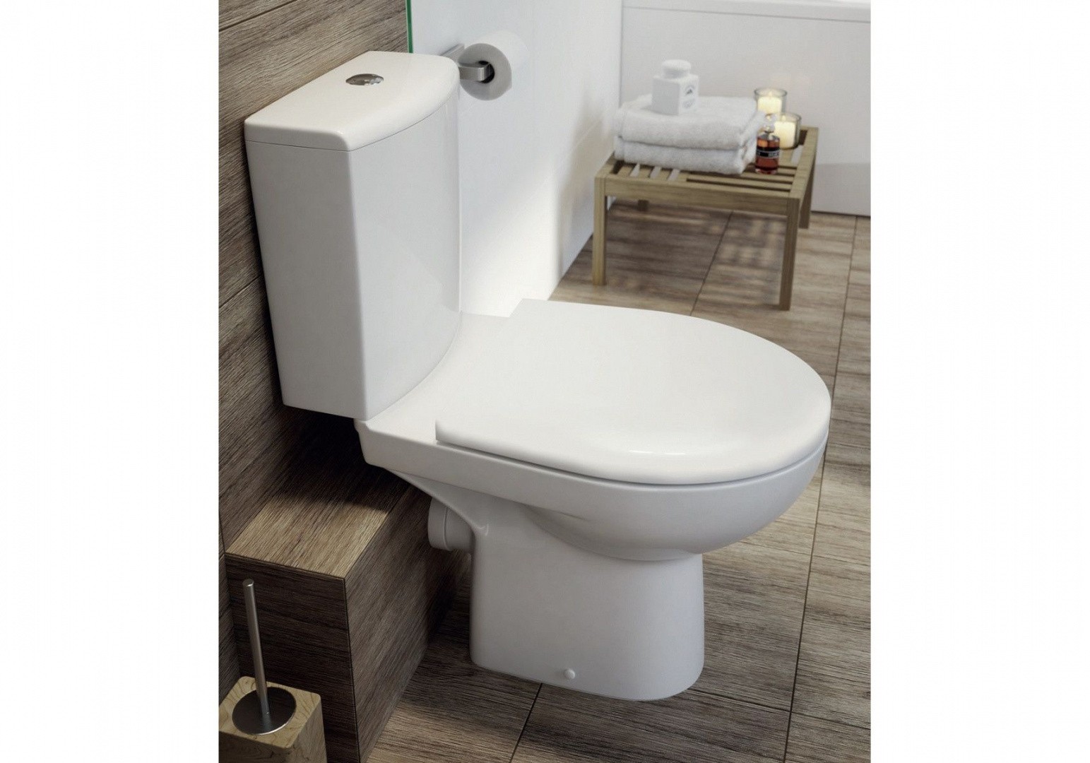 Приобрести напольный унитаз-компакт cersanit nature clean on 011 + крышка с микролифтом