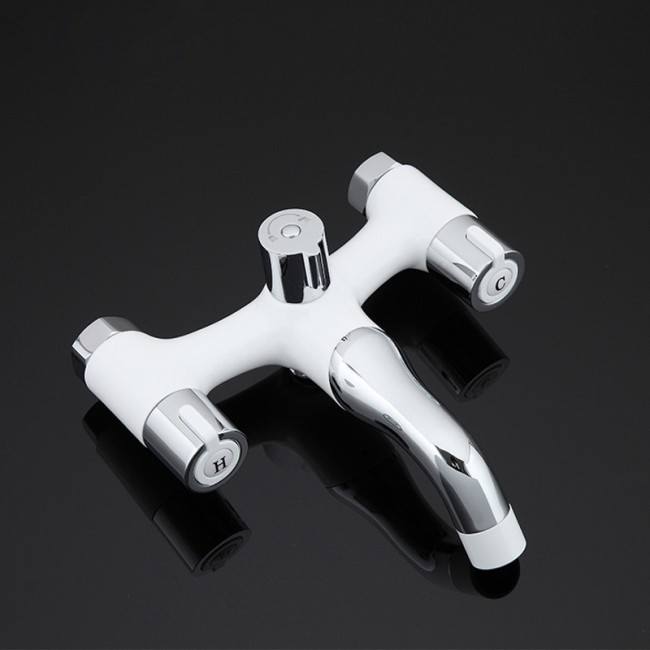 Приобрести gappo смеситель для ванны и душа g3249, белый\хром 85251