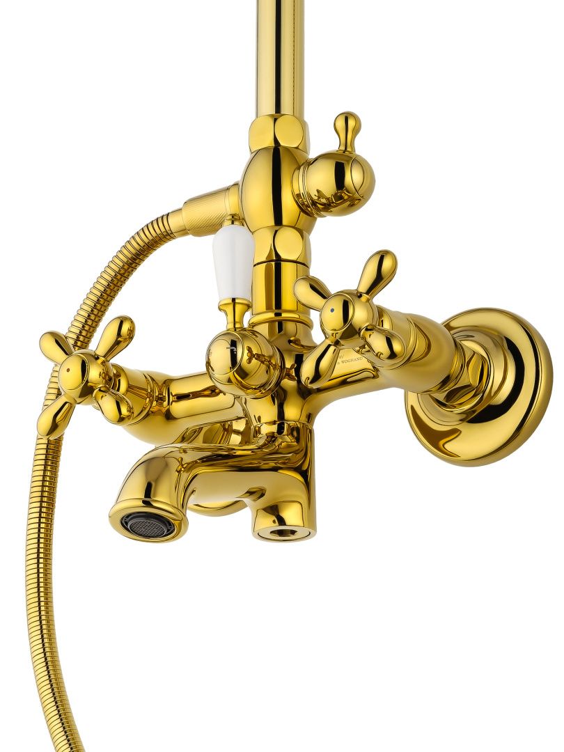 Приобрести душевая система wonzon & woghand retro, глянцевое золото (ww-88739020-pg)