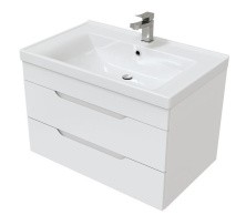Mirsant Тумба подвесная SOHO Quadro 70 см с раковиной Deep 70 УТ000089878