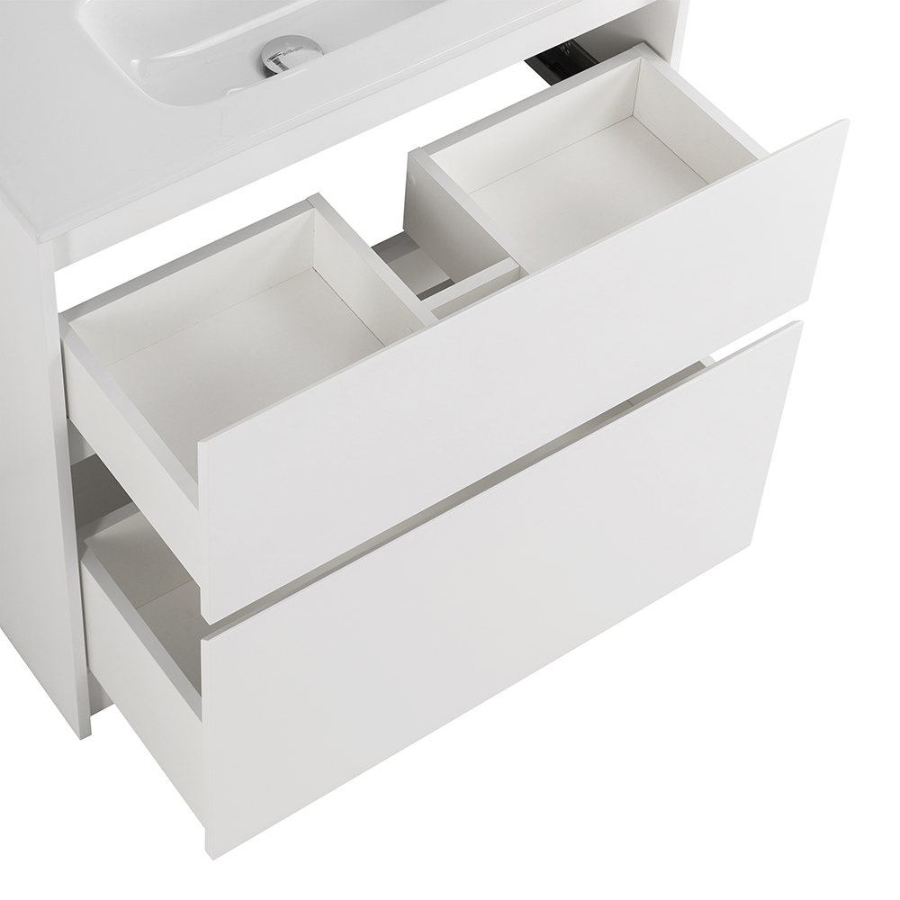 Приобрести belbagno тумба с раковиной kraft 39 80 см, напольная bianco opaco, белая раковина