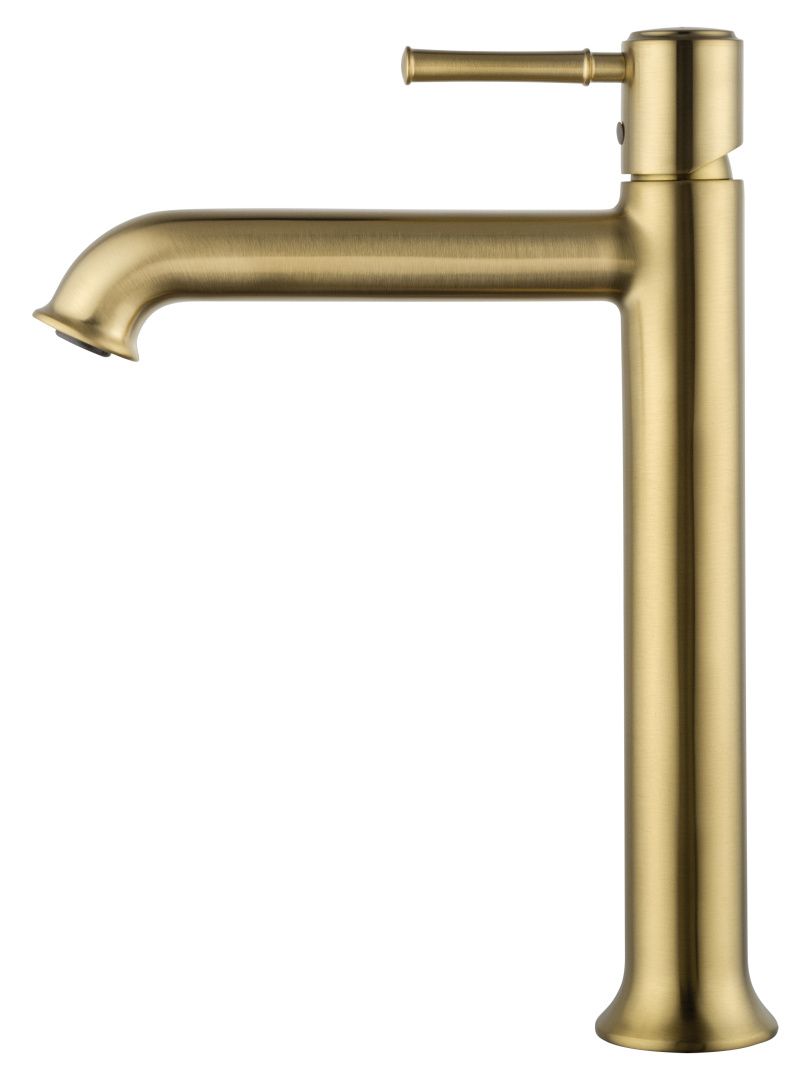 Приобрести смеситель для раковины высокий wonzon & woghand tor, брашированное золото (ww-88019073-bg)