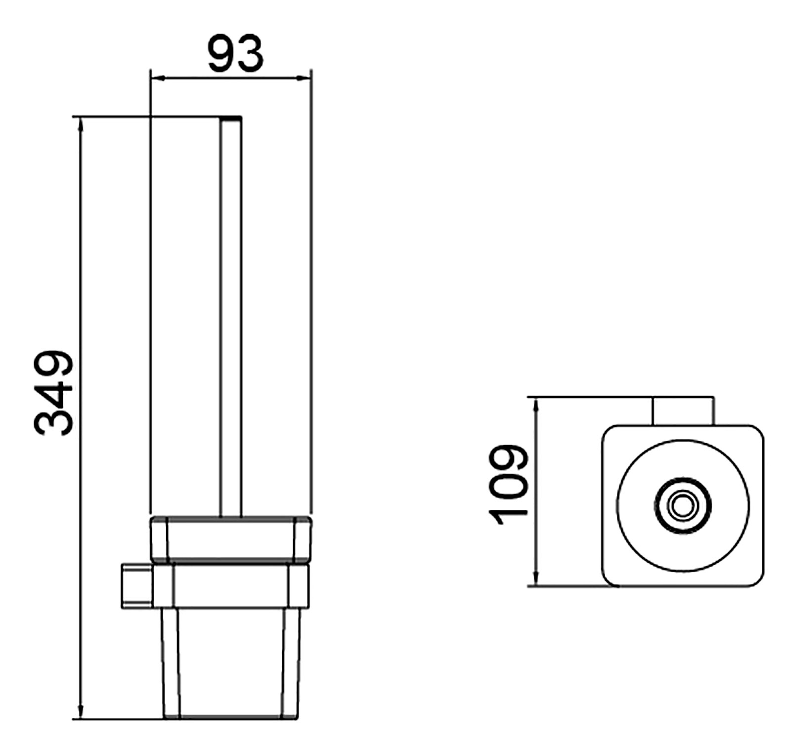 Приобрести щетка для туалета timo selene 14061/03 черный