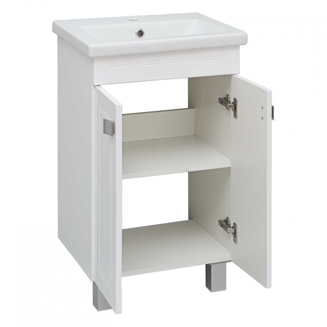 Приобрести aqua de marco тумба напольная с раковиной ostin 50см. 2 двери