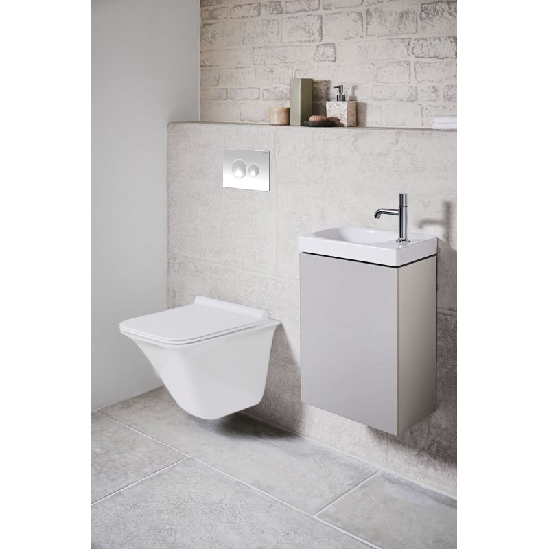 Приобрести loranto кнопка смыва механическая, двойная, белый глянец