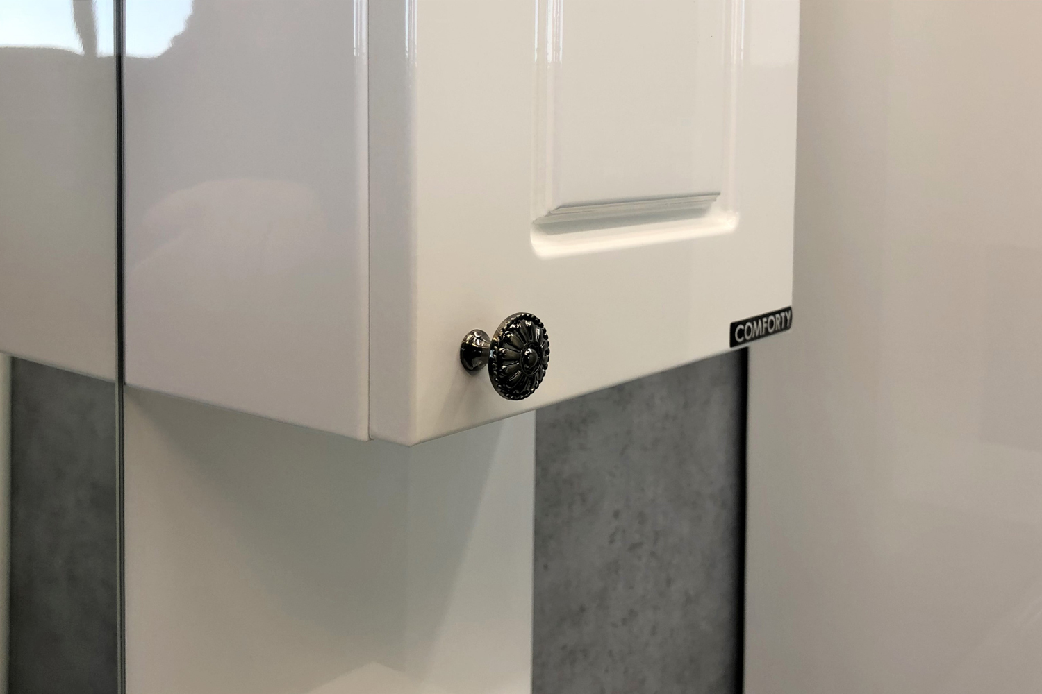 Приобрести сomforty зеркало-шкаф "севилья-85" слоновая кость