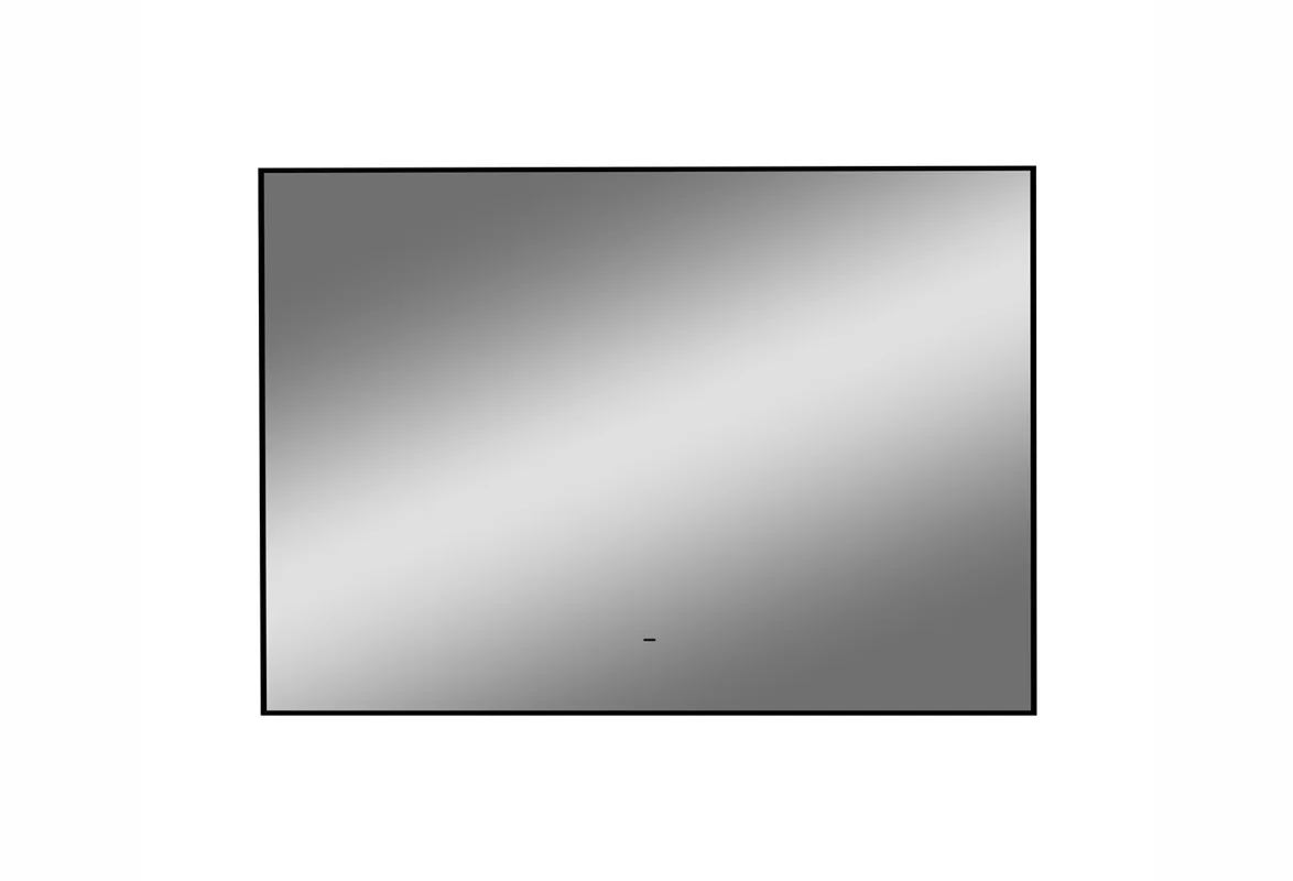 Приобрести continent зеркало с подсветкой amer 100х70 см, черное