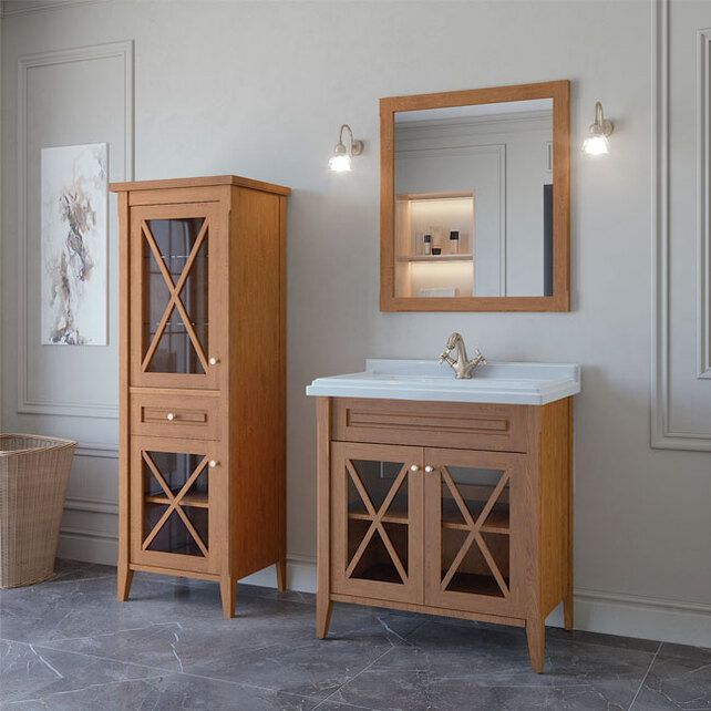 Приобрести caprigo тумба с раковиной napoli promo 80 см, дерево 33612uv 3