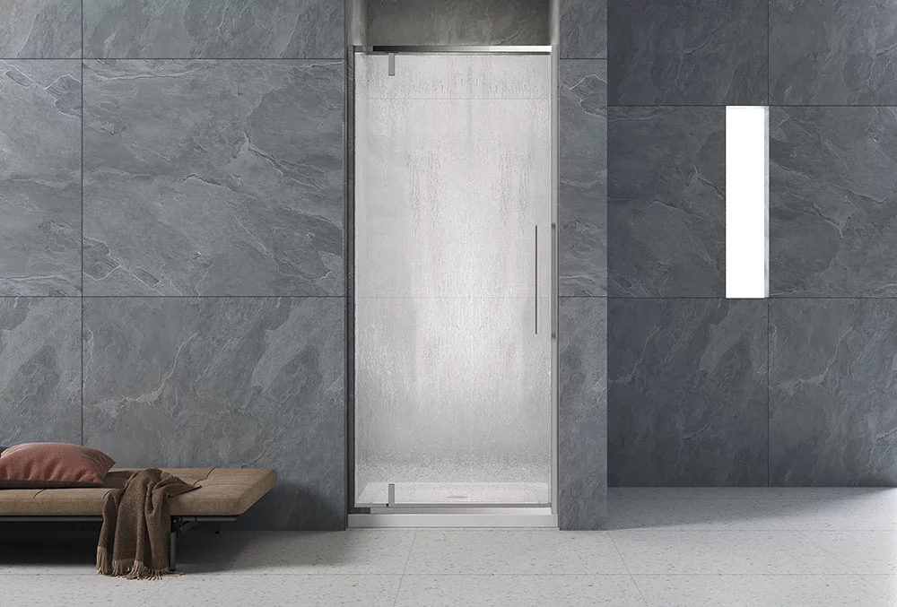 Приобрести veconi душевая дверь vianno vn-33r, 70x195 см, хром, стекло дождь vn33r-70-06-c7