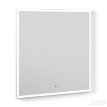 Briz Зеркало ELEN 80х80 см, с подсветкой, подогревом,часы, температура, сенсорное включение , белое, ПДЗ42-80