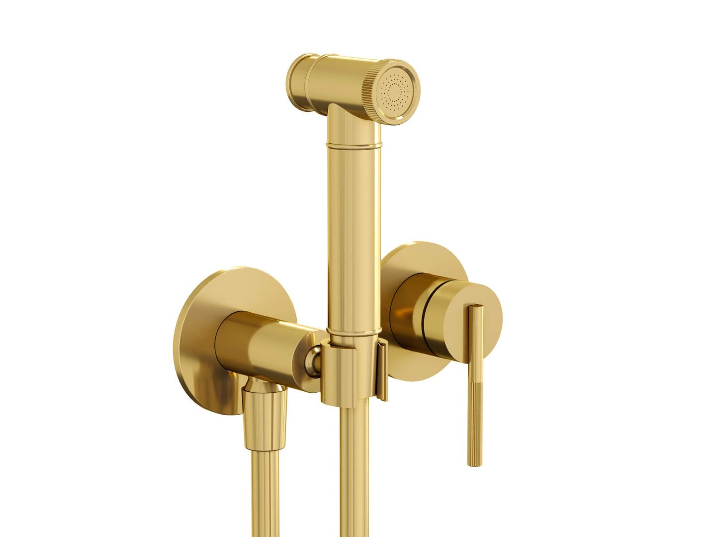 Приобрести hayzburg встраиваемый смеситель с гигиеническим душем, золото hb-4005-2go
