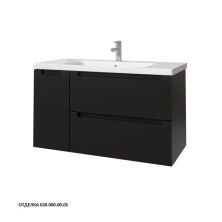 Caprigo Тумба с раковиной TERMIN-Smalty 100 см, левая, графит, эмаль