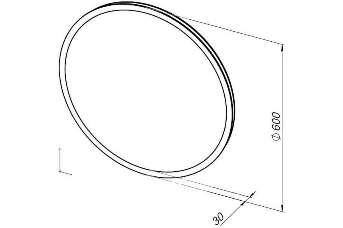 Приобрести aquanet зеркало optima 60 см, с led подсветкой