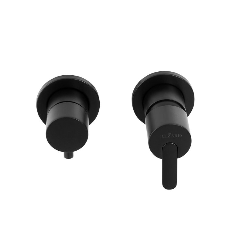 Приобрести cezares смеситель скрытого монтажа leaf, черный матовый leaf-vdim3-nop