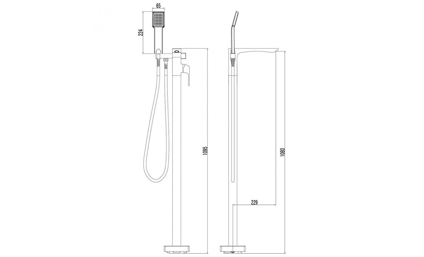 Приобрести lemark смеситель для ванны unit напольный. хром lm4544c