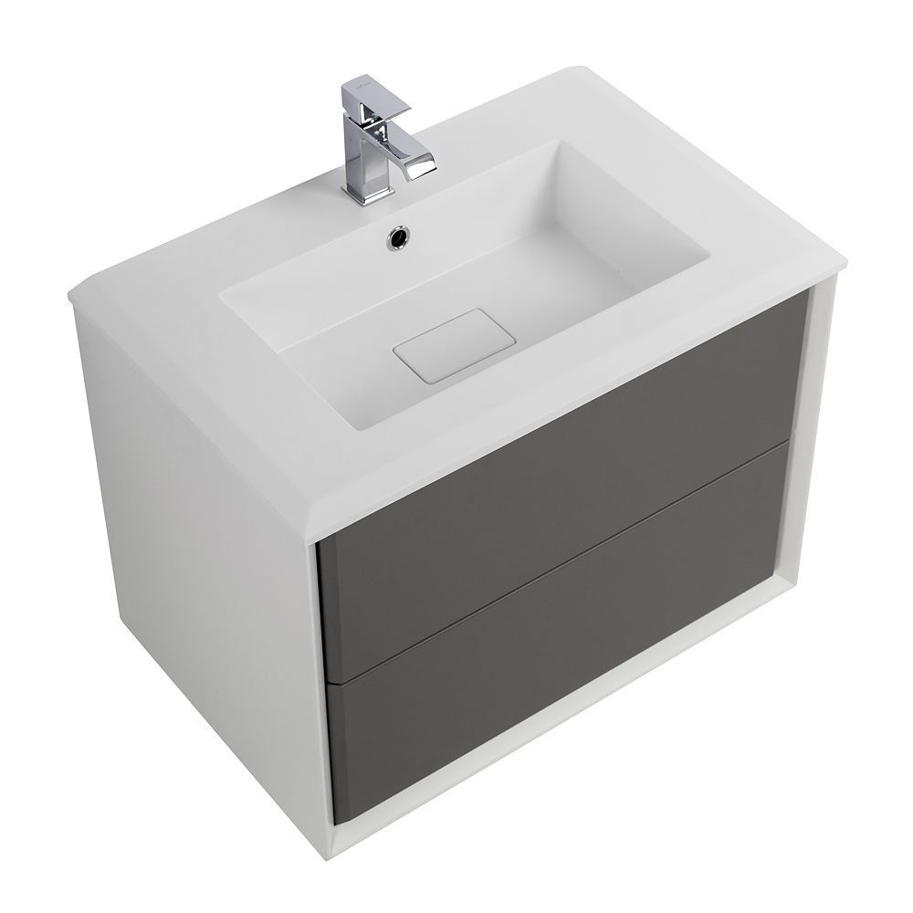 Приобрести cezares тумба подвесная с раковиной bellagio 70 см grigio nuvola, серая 55301