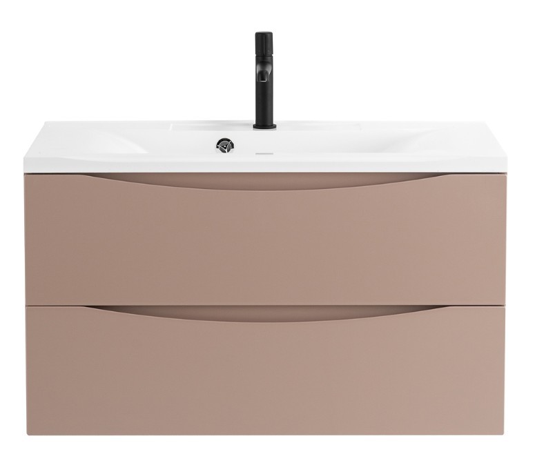 Приобрести тумба подвесная с раковиной belbagno marino-900-2c-so-cl-p 90 см, cappuccino lucido