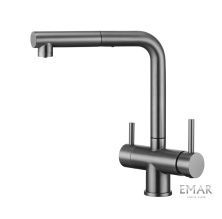 Emar Смеситель для кухни, графит ECB - 7017 PVD dark