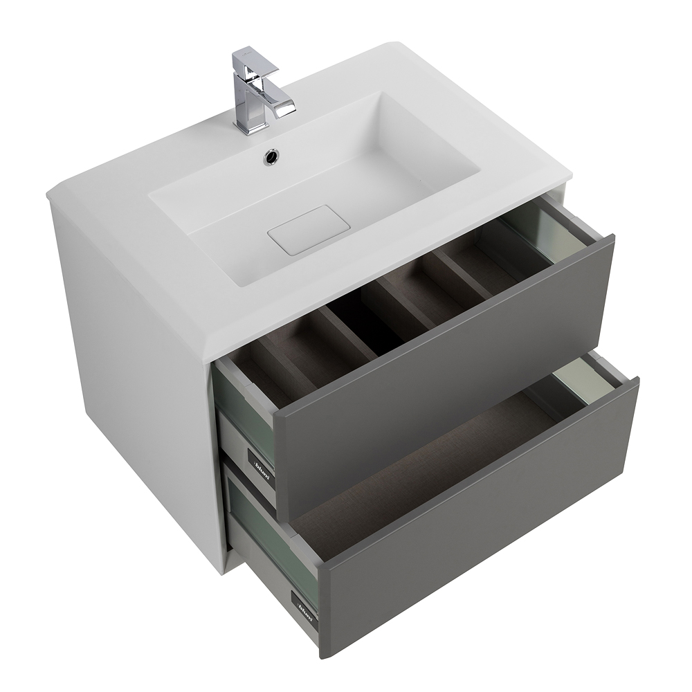 Приобрести cezares тумба подвесная с раковиной bellagio 70 см grigio nuvola, серая 55301