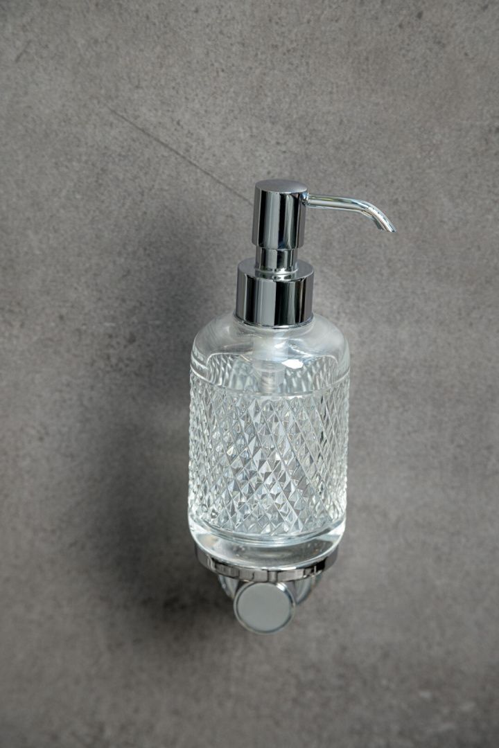 Приобрести boheme дозатор жидкого мыла aura, хром\кристаллы 10247-cr