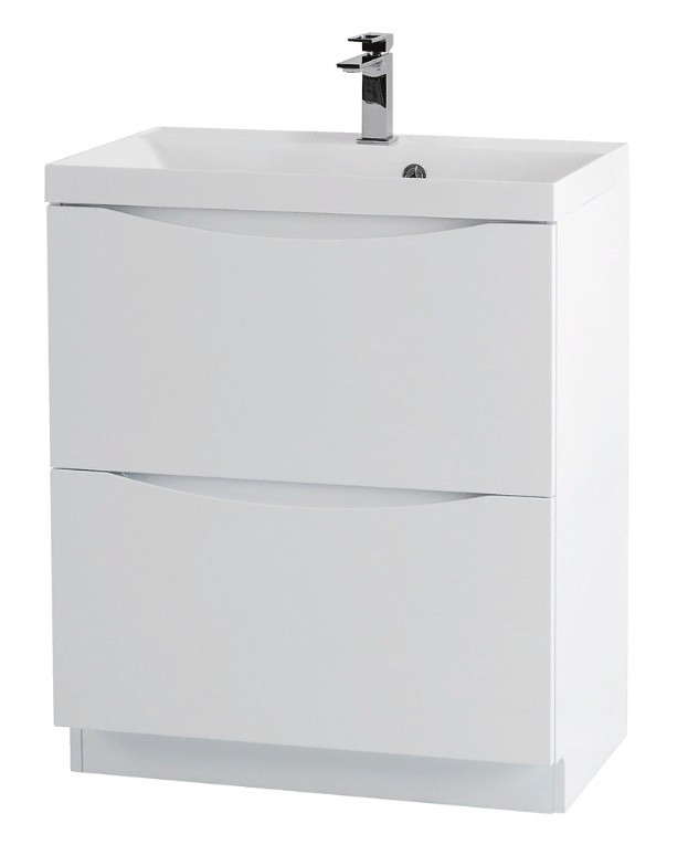 Приобрести тумба напольная с раковиной belbagno marino-600-2c-pia-bl-p 60 см, белый