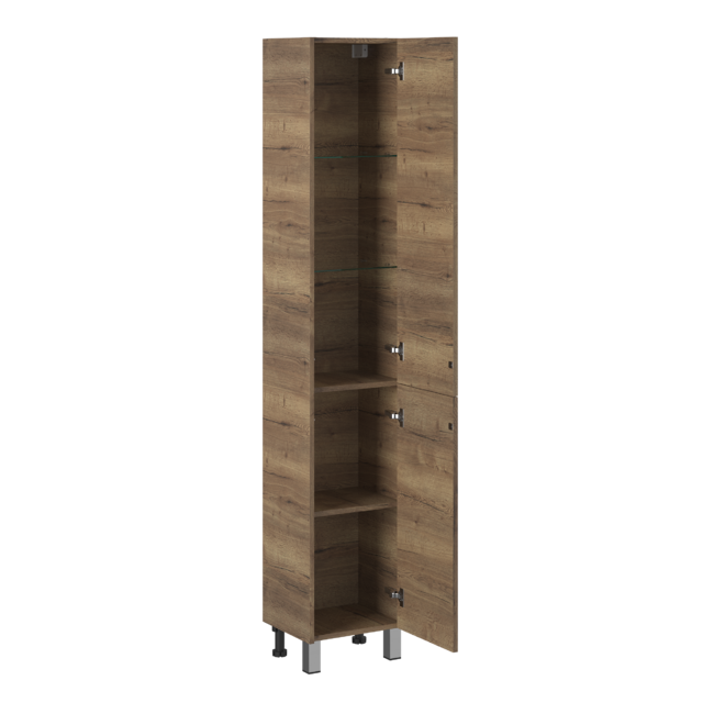 Приобрести briz пенал напольный ricci tobacco 35 см, дуб веллингтон, правый, п-35