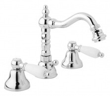 CEZARES Смеситель для биде FIRST с донным клапаном, три отверстия, хром FIRST-BBS2-01-Bi