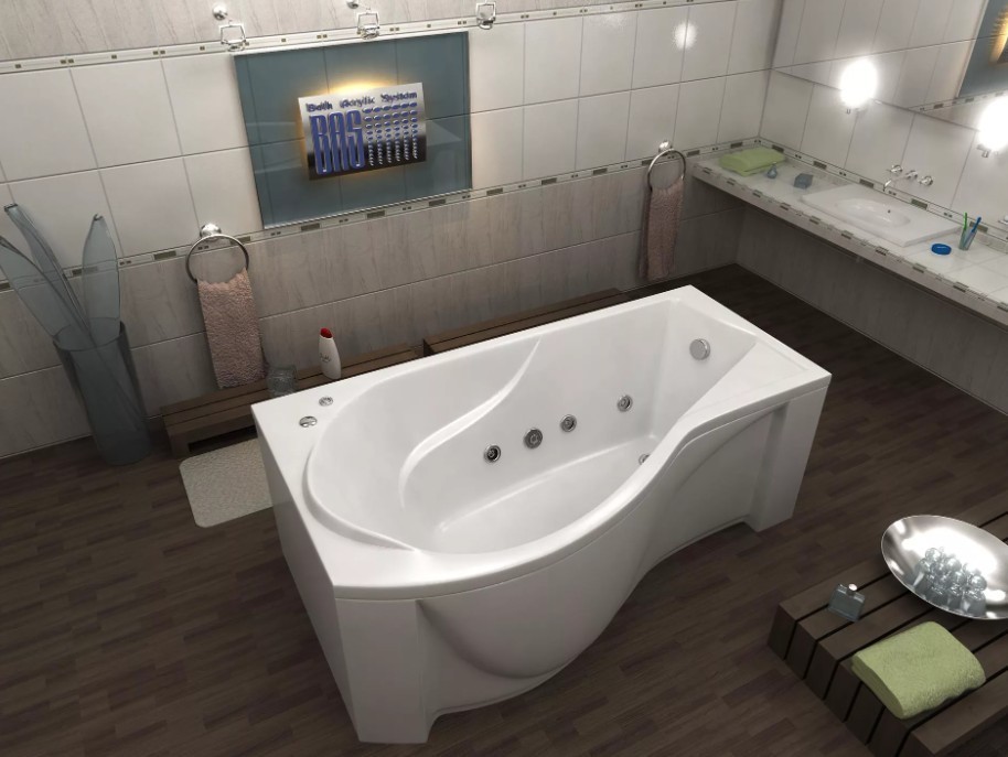 Приобрести bas акриловая ванна капри r 170*80