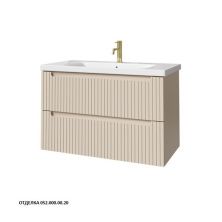 Caprigo Тумба с раковиной TERMIN-Smalty STRIPE 90 см, кремовая, эмаль