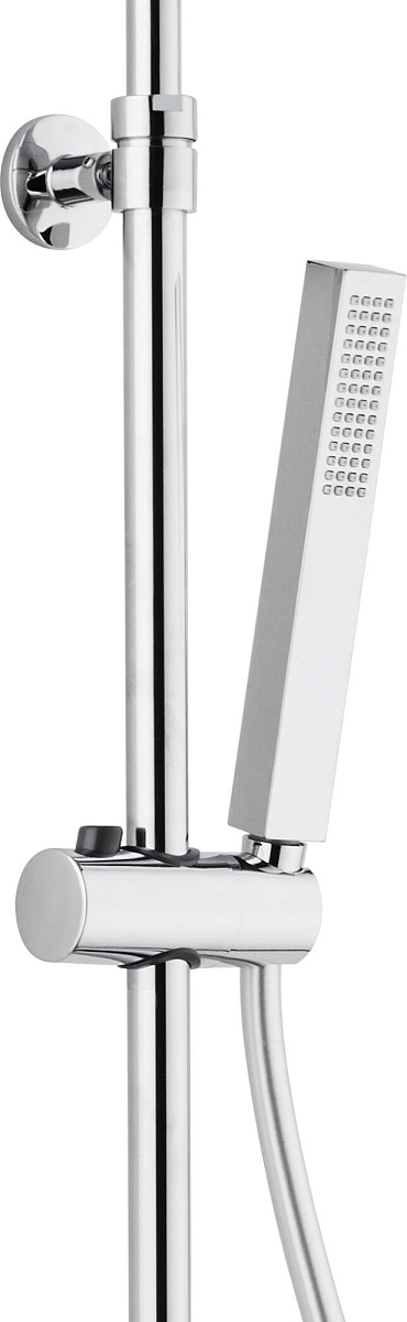 Приобрести aquanet душевая стойка pragmatic s 126 см, хром af430-70-s-c, с полочкой