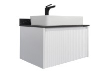 Сomforty Тумба со столешницей и раковиной "Марсель-75" белый матовый c раковиной 78189