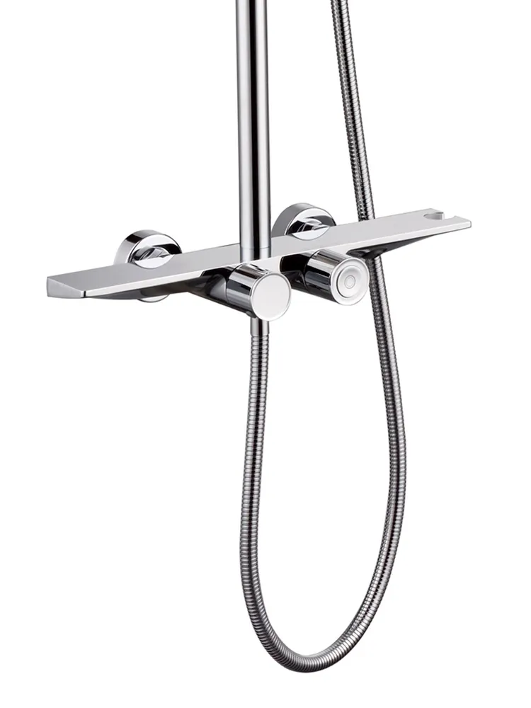 Приобрести grocenberg душевая система с термостатом, хром gb7038cr