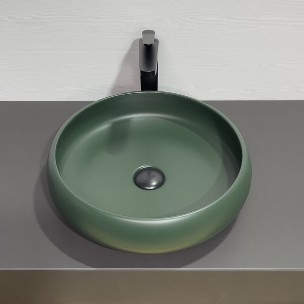 Приобрести comforty раковина 114mdg 41х43 см, темно-зеленая матовая