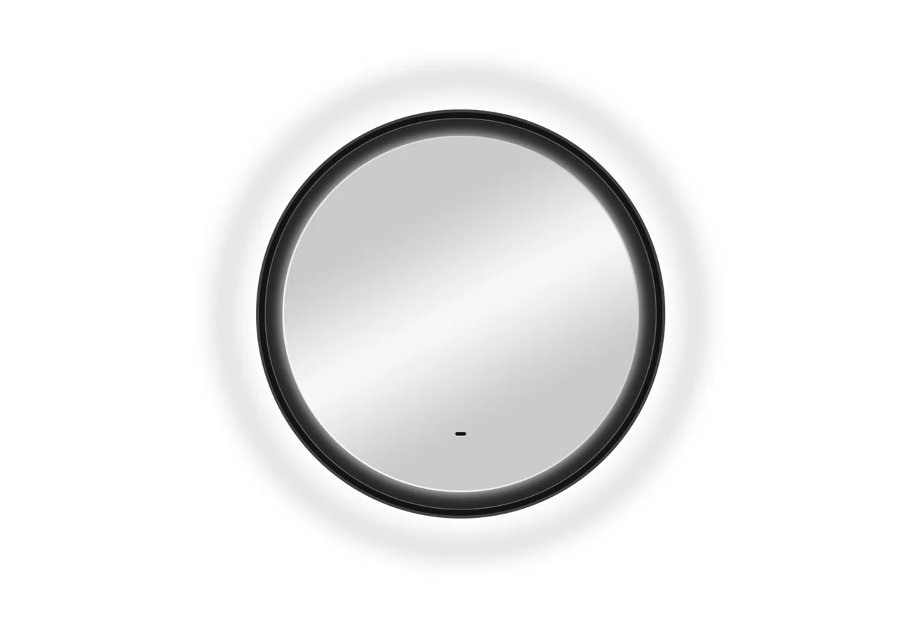 Приобрести continent зеркало с подсветкой planet black 70х70 см, черное